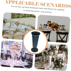 Memorial Urn Planter Flower Vase with Stable Base for Grave Decoration Deep Green Cemetery Flower Holder for Artificial Floral Arrangements and Home Use