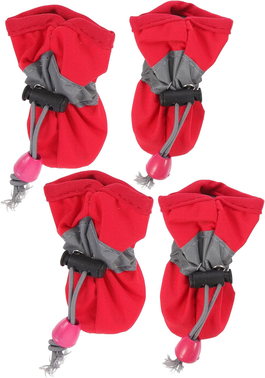 iplusmile 4pcs Dog Shoes Non- Pet Boots for Rain and Lightweight for Dogs Easy to Wear for Outdoor Activities