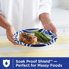 Dixie Ultra Limited Edition Paper Plate, 10 in. Dinner-Size Printed Disposable Plates, 20 ct