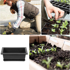 Cabilock Plastic Flower Pot with Tray Drainage Container for Lightweight Gardening Planter Design for Indoor and Outdoor Use