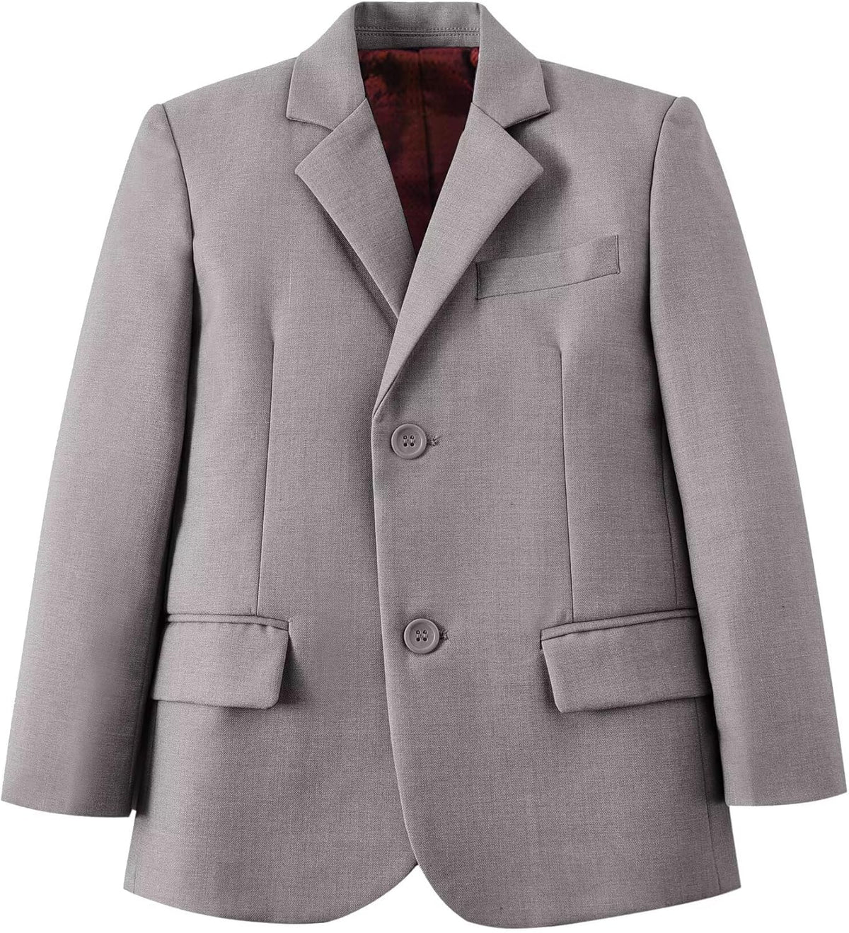 Boys' Formal Solid Color Blazer Jacket School Uniform Coat