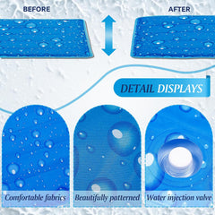 Cooling Mat for Dogs Cats Cool Blanket Dog Cooling Mat Water Injection Cool Blanket Bed Pads Indoor and Outdoor