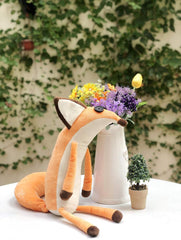 The Little Fox Le Petit Fox Plush Doll Puppet Toy, Fox Throw Pillow Orange Fox Cartoon Sleeping Stuffed Toy for Prince Christmas/Birthday/Party