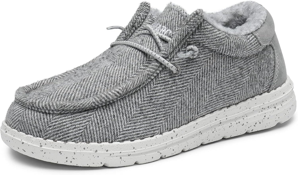 Bruno Marc Boys Girls Winter Slip-On Fur Casual Loafer