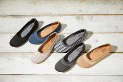 Dearfoams Women's Fashion Casual Comfortable Slip on Misty Ballet Flats