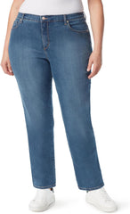 Gloria Vanderbilt Womens Amanda Classic High Rise Tapered Jean Plus Size