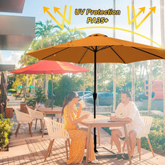 Generic Patio Umbrella Replacement Canopy, Garden Backyard Pool Umbrellas Parasols Cover, Outdoor Table Market Yard Umbrella Top For Outdoor Umbrella Canopy With 8 Ribs