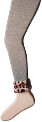 Jefferies Socks Girl's 2-6X Fur Footless Tights