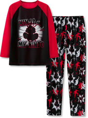 Beezizac Pajamas for Boys Game/Ninja/Dinosaur Long Sleeve & Pants PJ Size 6-18