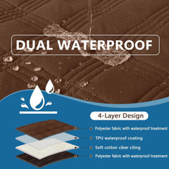 hyha Waterproof Dog Blanket, Reversible Pet Bed Blanket, Soft Sofa Couch Cover for Dogs Washable, Waterproof Pet Couch Covers for Sofa Puppy Cats Furniture Protector(30"x70", Navy Blue/Blue)