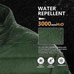 Outdoor Ventures Men's Lightweight Packable Puffer Winter Jacket Insulated Puffy Coat for Snow Ski Hiking Travel