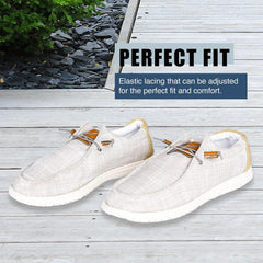 NORTY Unisex Kids Casual Boat Shoes - Slip-On Lace-Up Loafers for Boys and Girls - Lightweight Design