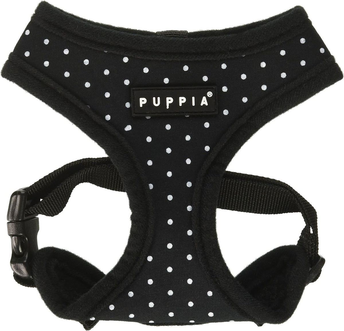 Puppia Dotty Dog Harness Over-The-Head No Pull No Choke Walking Training Adjustable for Small & Medium Dog, X-Small, Pink